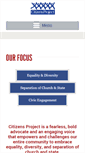 Mobile Screenshot of citizensproject.org